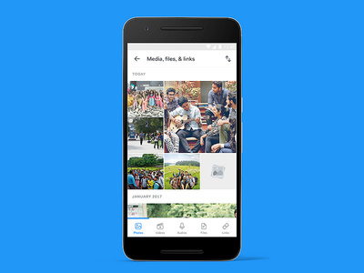 Shared Media inside Hike groups