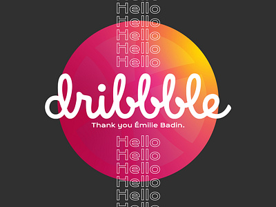 Hello Dribbble branding design hello dribble hellodribbble icon illustration illustrator minimal ui ux vector website