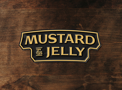Mustard & Jelly bar branding classic design logo masculine meats pub restaurant