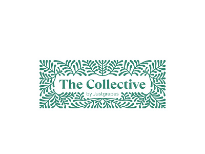 The Collective (a restaurant surrounded by tropical greenery) branding design feminine greenery logo natural nature restaurant