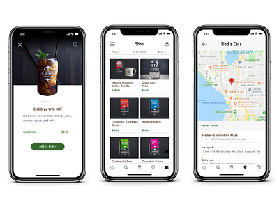 Coffee Application Design ( Anchorhead Coffee) anchor head app application branding coffee design ios iphonex mobile design sketchapp ui ux