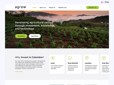 Website Agri investment in Colombia