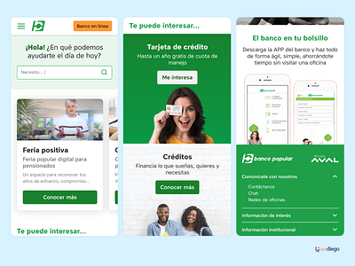 Banco Popular - Colombia / Mobile First