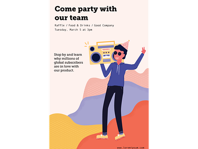 Happy Hour Poster digital digital art illustration illustration digital illustrator poster poster art