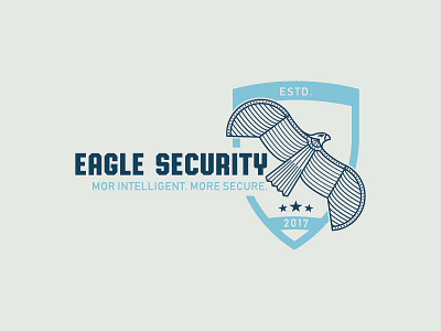 Eagle Security Logo Design. eagle lineart logo security