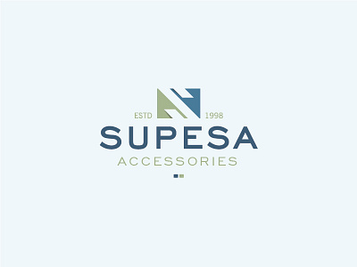 Supesa Logo Design accessories design letter logo minimal s square supesa