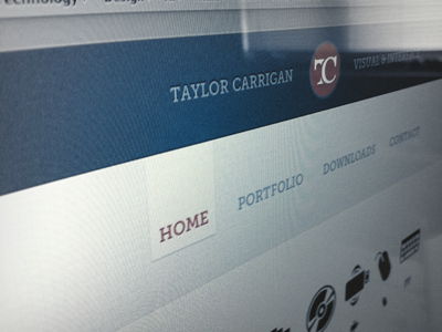 Launched blue orange taylor carrigan taylorcarrigan.com web design website design