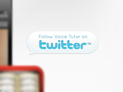 Twitter Button button twitter voice tutor web design