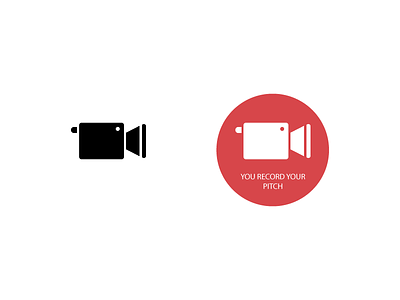 Video recorder icons illustration video