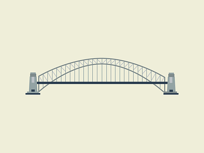 Sydney Harbour Bridge bridge illustration landmarks sydney