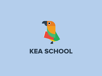 Kea School Logo birds illustration logos school