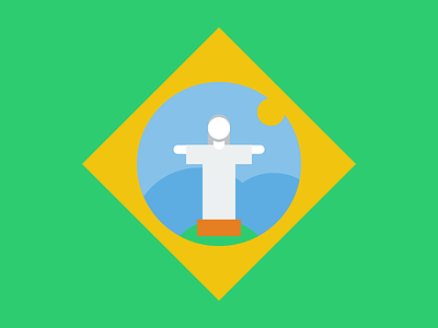 Rio 16 brazil flags olympics