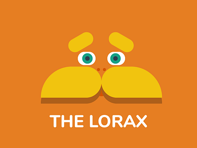The Lorax dr seuss geometric illustration lorax unless