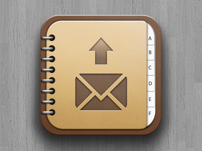 Address Book Backup App Icon by Go Ando on Dribbble