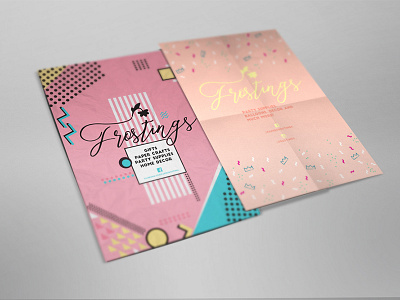 Flyer Design - Frostings: Party Decor Supplier advertising brandidentity flyerdesign memphis