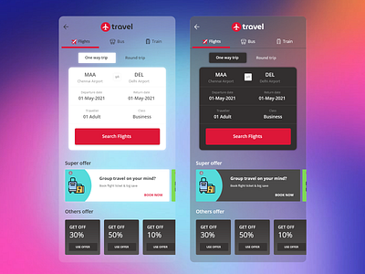 Glass morphism UI Design