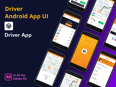 Carbooking-Driver App UI design mobile app mobile app design mobile ui ui