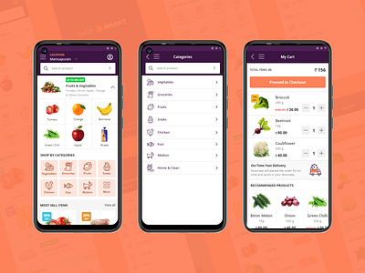 Grocery mobile application for Android | Ecommerce