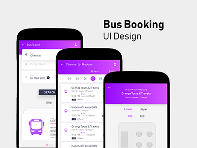 BUS Booking UI Design
