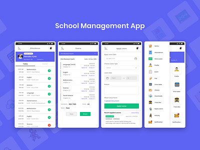 School Management Mobile App UI 2020