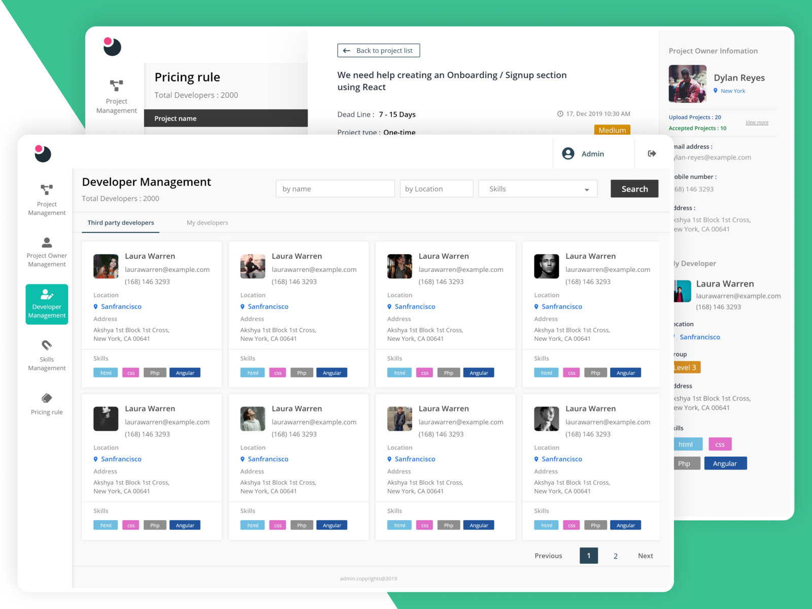 Web Admin UI 2020 by Jeyabalakumar on Dribbble