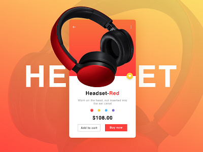 headset app design ui