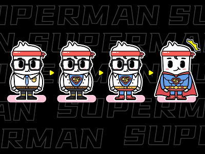 SUPERMAN design icon illustration web