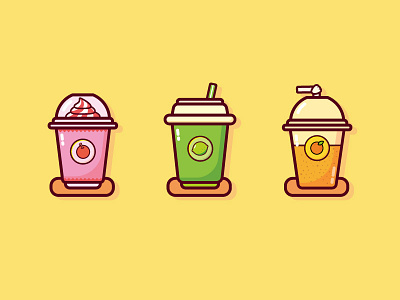 Drinks design icon illustration logo ui