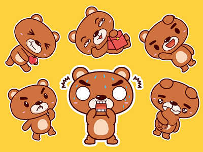 Bear design icon illustration