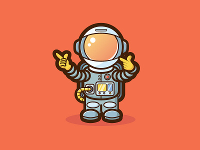 Spaceman design illustration