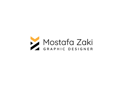 Mostafa Zaki - Personal Logo branding design flat gold logo logo design personal branding