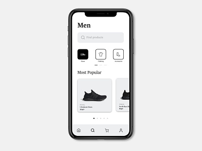 Classical Clothing Product Search UI UX