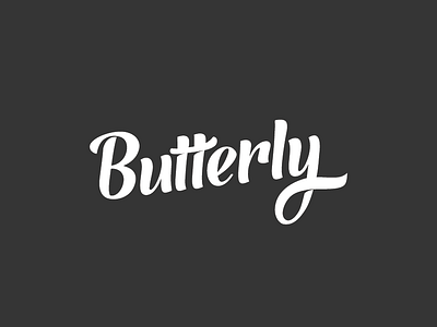 Butterly bakery butterly cafe handwriting pastry cafe sajeshjose typography
