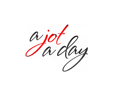 a jot a day jot a day logo design