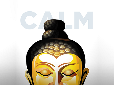 Calm budha calm illustration sajeshjose