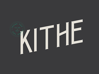 Kithe Typeface Design design font font design logo mark type type design typeface