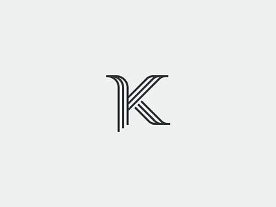 K branding letter logo typography