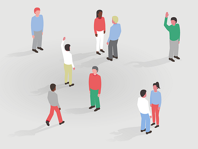 isometric crowd