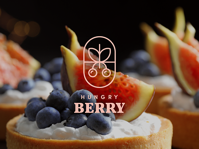 Hungry Berry logo design branding catering catering logo design detail food icon illustration logo logotype restaurant typography