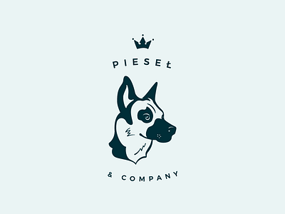 Pieseł & Company Logotype cute design dog doggy less logotype minimal pieseł