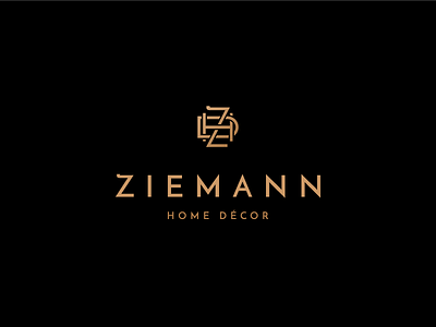 Home Decor Logotype branding flat furniture home decor logotype monogram vector