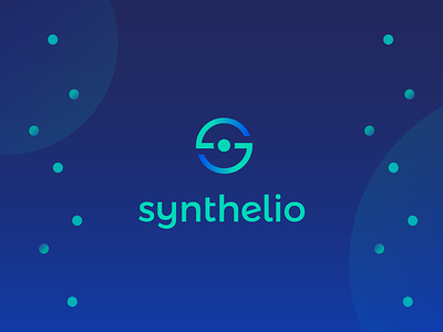 Logo & identity // Synthelio blue branding cosmos design detail logo logotype space typography