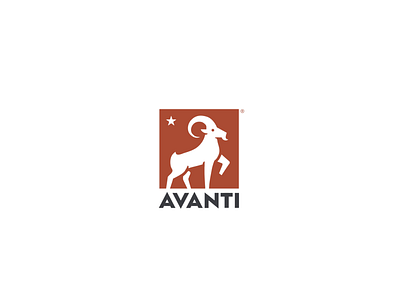 Avanti - Logo Animation after effects animal animation antler brand brand agency branding design goat logo identity designer intro lettermark logomark logotype designer motion design negative space outro ram smart mark typography