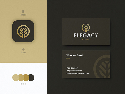 Elegacy Events - Business Card Design