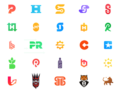 Unused negative space logo design collection by Wisecraft on Dribbble