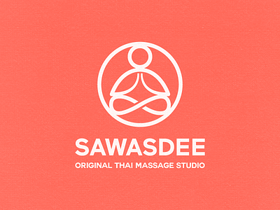 Sawasdee - Logo Design body health logo lotus massage orange relax spa thai therapy yoga zen