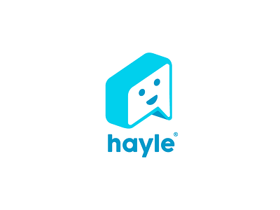 Hayle app bubble chat chatbot chatbox emoji icon logo smile talk text