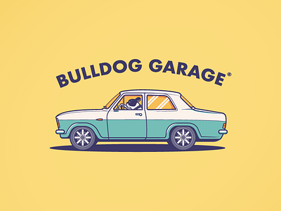 Bulldog Garage - Logo Illustration