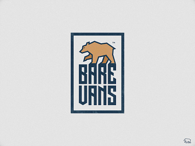 Bare Vans - Logo Design animal bear beast high style logotype logo design icon mark brand branding simple minimalist clean symbol designer identity west coast california