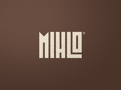 Mihlo - Logotype Design flat logo food brand foodie identity designer logotype design organic food restaurant branding rugged texture type daily typemark wordmark